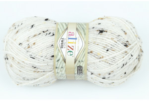 Пряжа Alize Alpaca Tweed (Альпака Твид), #55, белая