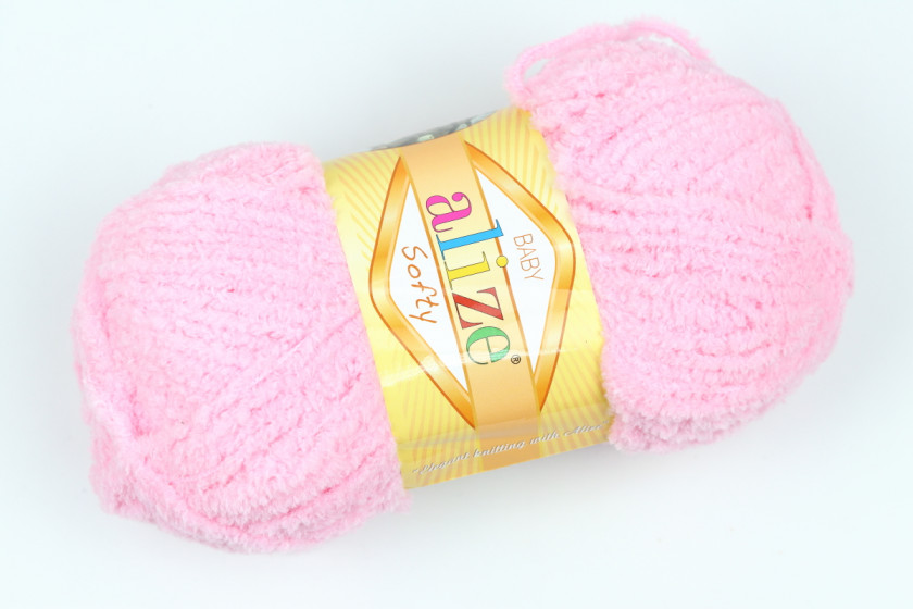 Пряжа Alize Softy (Софти), #185, светло-розовая