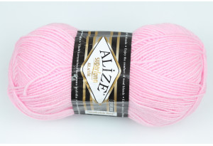 Пряжа Alize SuperLana Klasik, #518, розовая