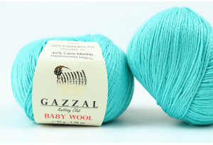 Пряжа Gazzal Baby Wool, #832, морская волна