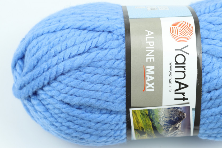 Пряжа YarnArt Alpine MAXI (Альпин Макси), #668, светло-синяя