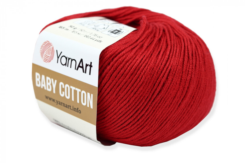 Пряжа YarnArt Baby Cotton (Беби Коттон), #427, бургунди