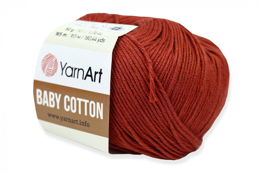 Пряжа YarnArt Baby Cotton (Бебі Коттон), #429, марсала