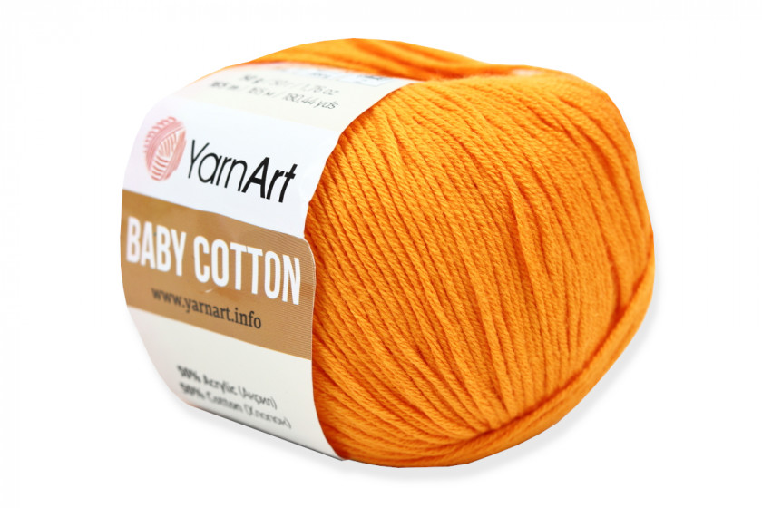 Пряжа YarnArt Baby Cotton (Беби Коттон), #425, золото