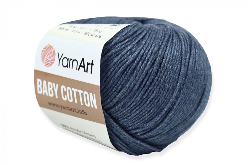 Пряжа YarnArt Baby Cotton (Бебі Коттон), #453, джинс