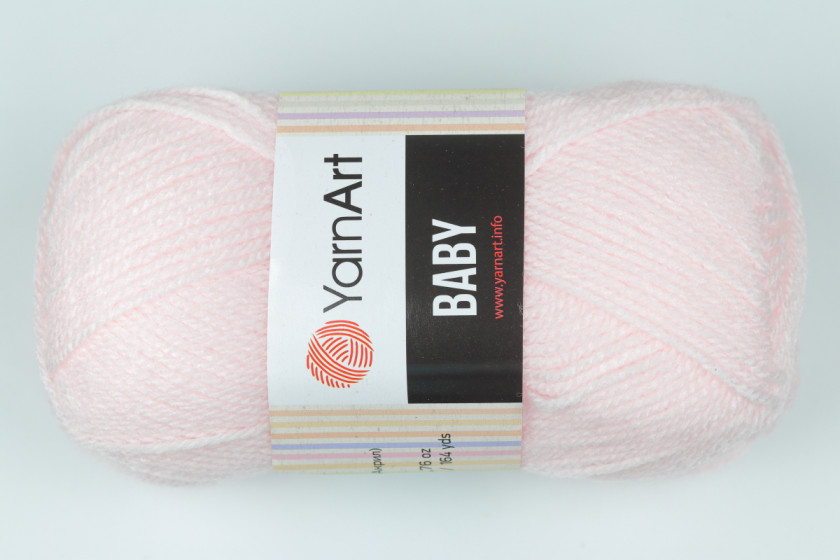 Пряжа YarnArt Baby (Бебі), #853, ніжно-рожева