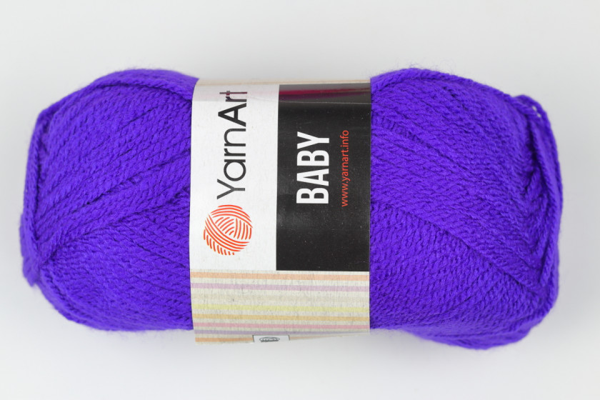 Пряжа YarnArt Baby (Бебі), #203, неоновий фиолет