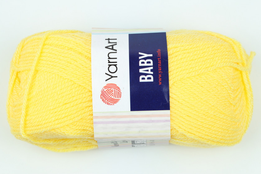 Пряжа YarnArt Baby (Беби), #315, светло-желтая