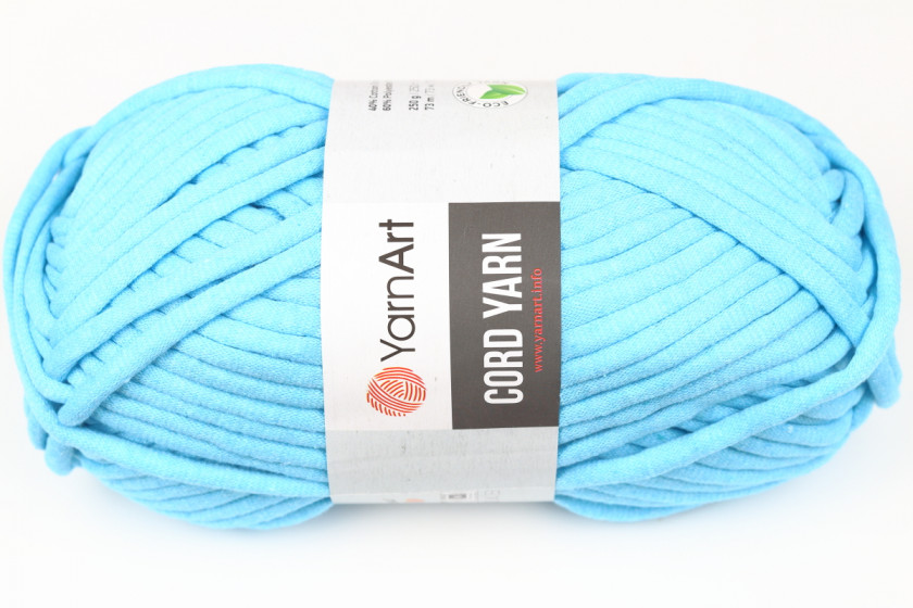 Пряжа YarnArt Cord Yarn (Корд Ярн), #763, ярко-голубая