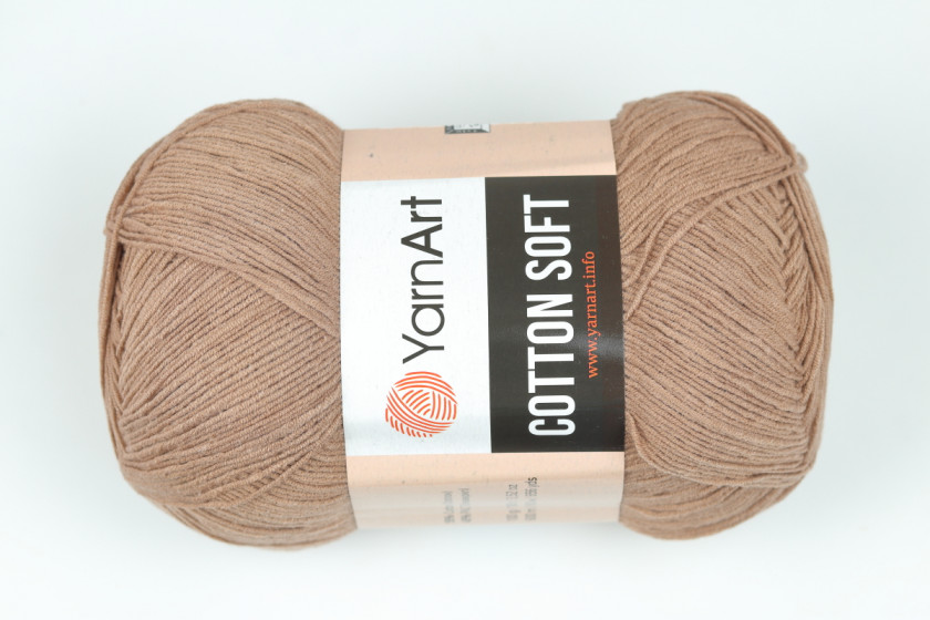 Пряжа YarnArt Cotton Soft (Коттон Софт), #71, бежево-коричневая