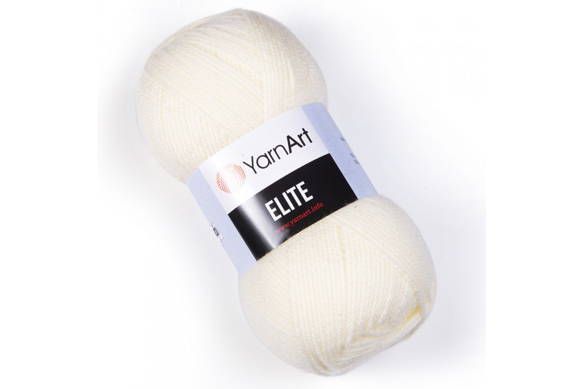 Пряжа YarnArt Elite, #851, молочна