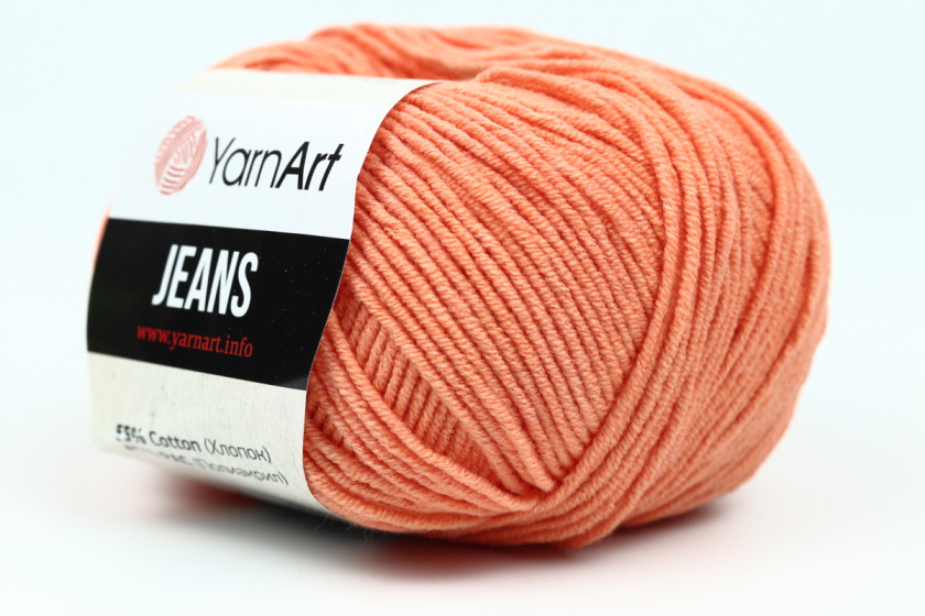 Пряжа YarnArt Jeans, #23, морковная