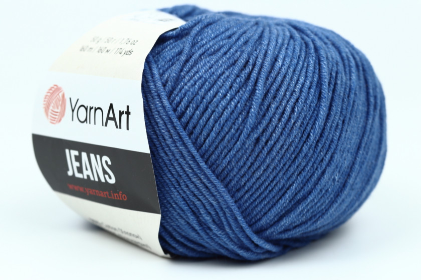 Пряжа YarnArt Jeans, #17, синяя