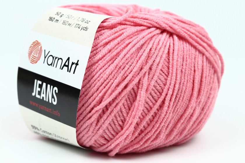 Пряжа YarnArt Jeans, #78, пастельно-розовая