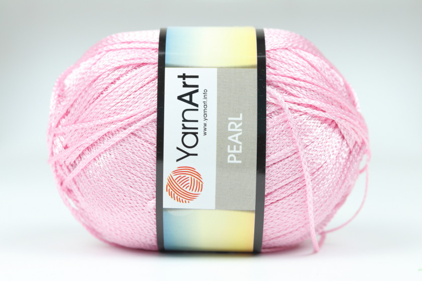 Пряжа YarnArt Pearl, #220, розовая