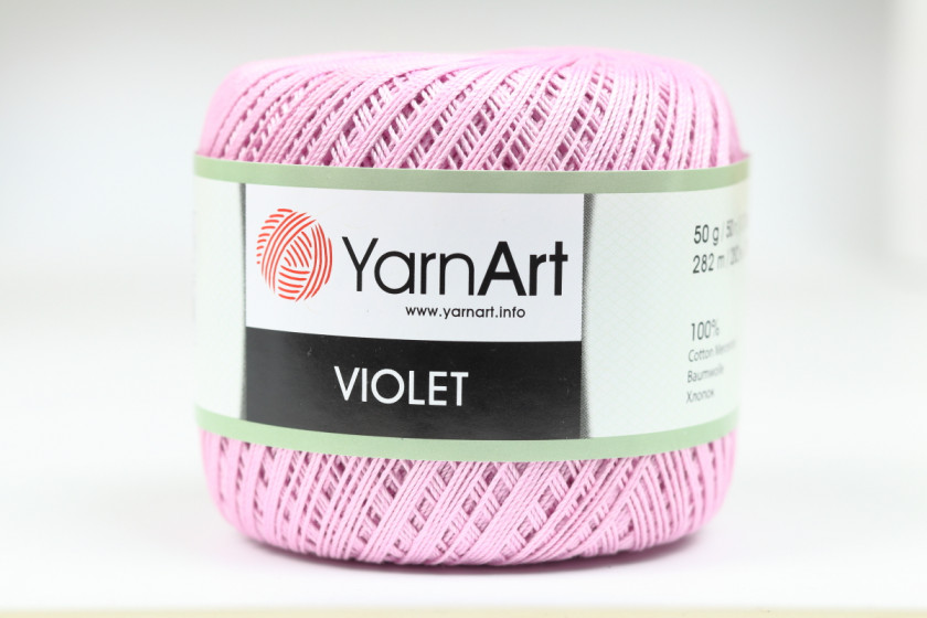 Пряжа YarnArt Violet, #5049, светло-лиловая