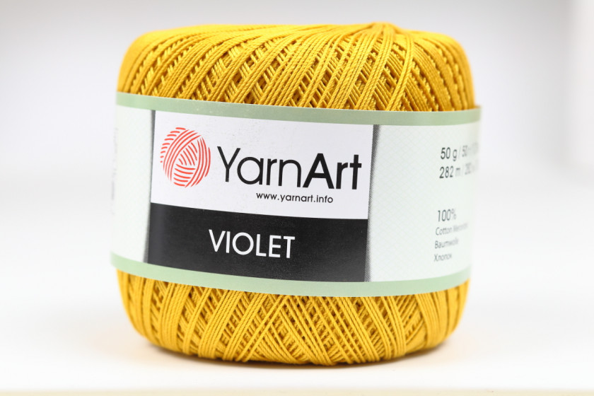 Пряжа YarnArt Violet, #4940, горчичная