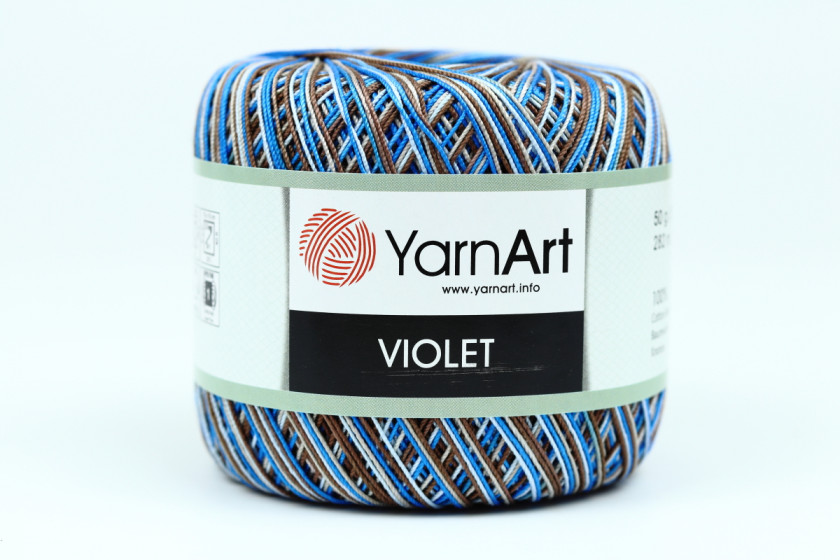Пряжа YarnArt Violet Melange, #505, темно-синяя