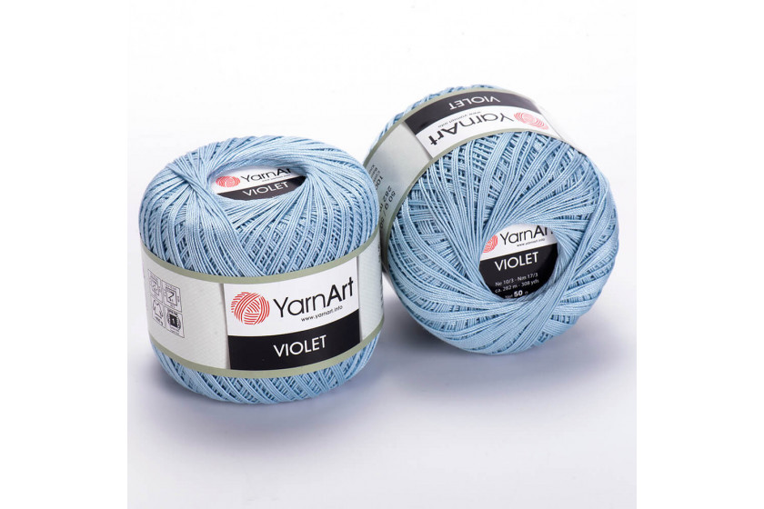 Пряжа YarnArt Violet, #4917, голубая
