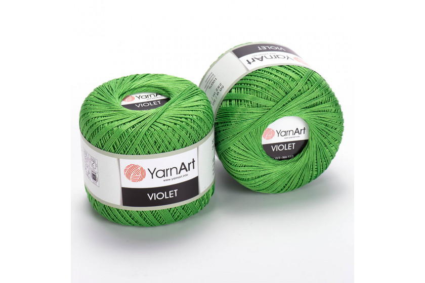 Пряжа YarnArt Violet, #6332, светло-зеленая