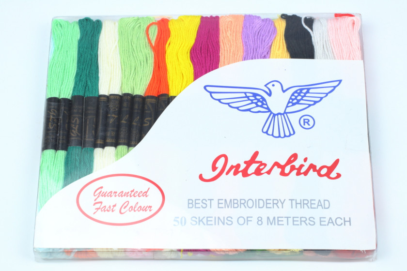 Нитки муліне "Interbird", 50 кольорів